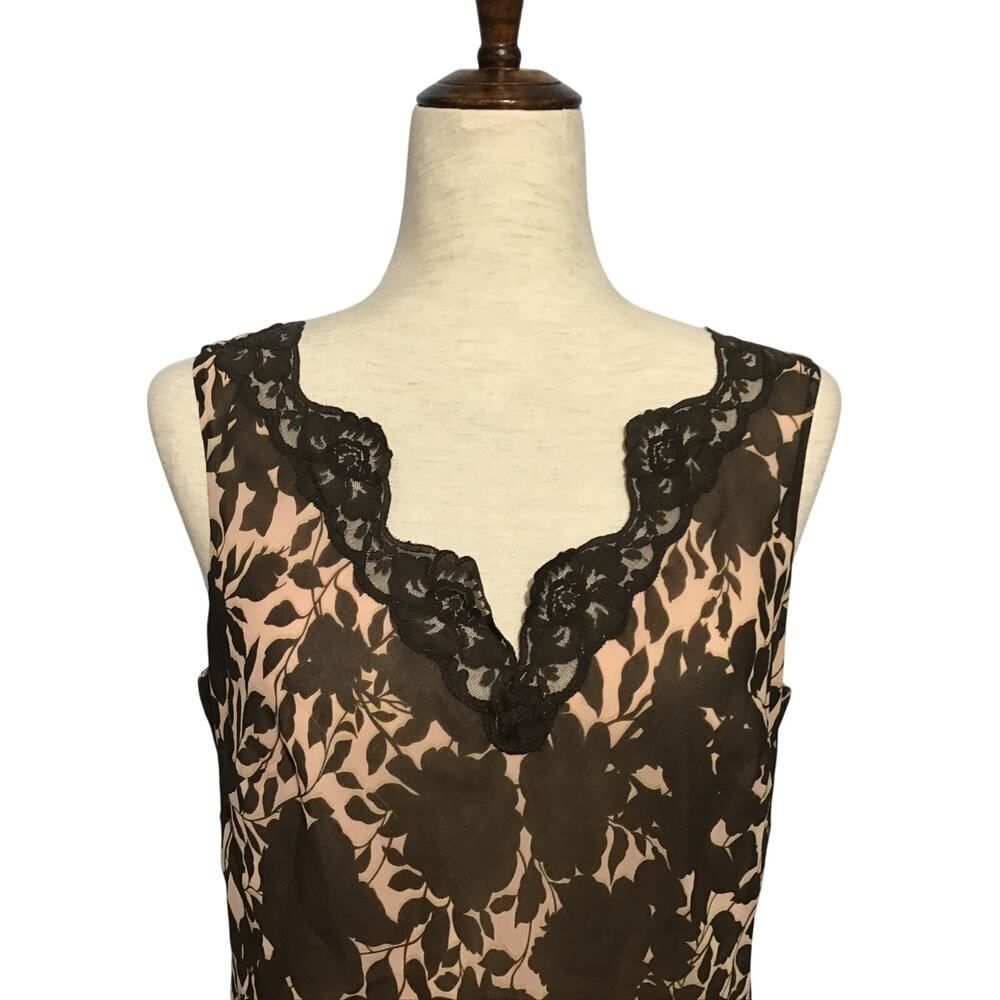 Ann Taylor Silk Floral Lace Sleeveless Camisole Size 6 - Picture 2 of 8